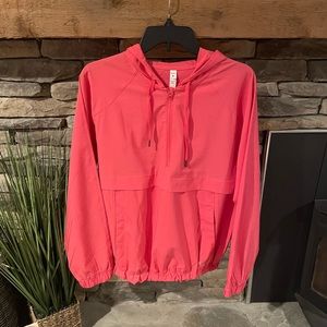Layer 8 Coral Windbreaker Pullover!